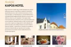 Kapos Hotel szolgáltatások blokk